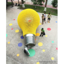 Large Modern Arts color light outdoor decoration stainless steel sculpture